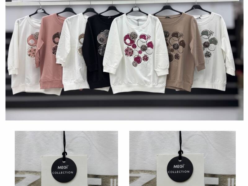 Bluzki damskie Roz S-XL, Mix Kolor Paczka 12 szt